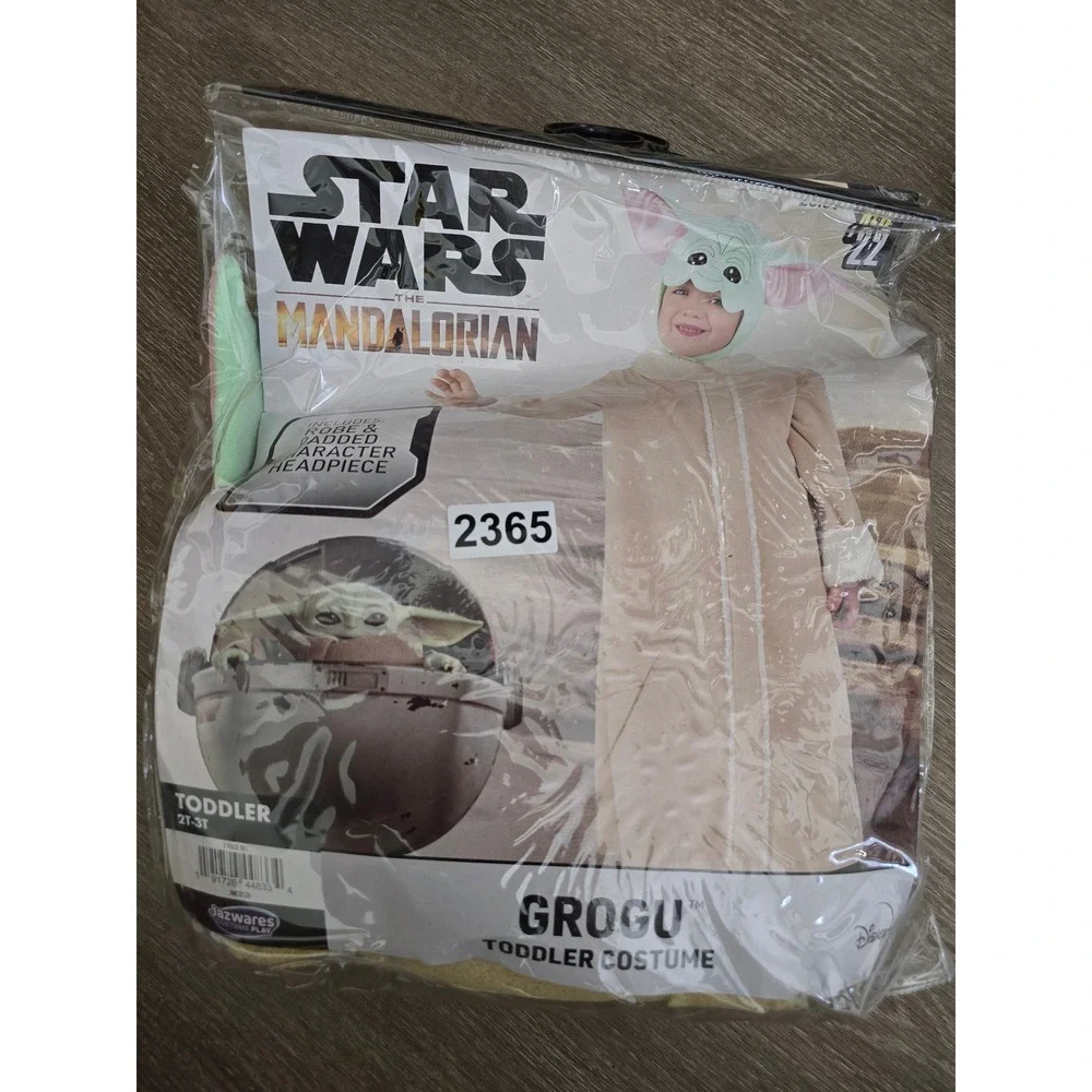 Star Wars Mandalorian Grogu Toddler Costume 2T-3T Baby Yoda Jazwares JWC0128